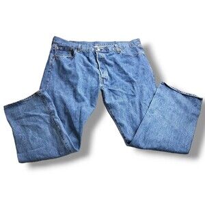 Levi's Mens 501 Classic Straight Leg Button-Fly Jeans 42 x 30